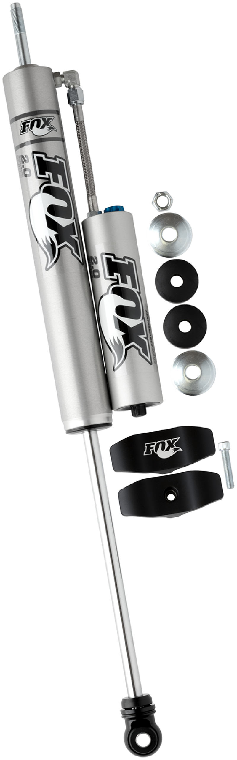FOX 2.0 Factory Shock - Fox 07+ Jeep JK 2.0 Factory Series 11.6in. Smooth Body R/R Front Shock w/CD Adj. / 4-6in. Lift