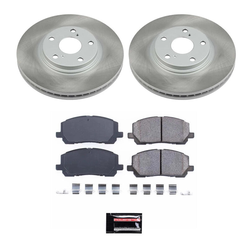 PSB Semi-Coated Rotor Kits - Power Stop 01-07 Toyota Highlander Front Semi-Coated Rotor Kit