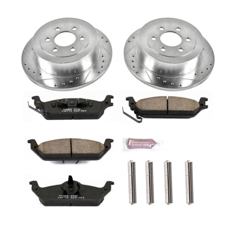 PSB Z23 Evolution Kit - Power Stop 03-04 Dodge Dakota Rear Z23 Evolution Sport Brake Kit