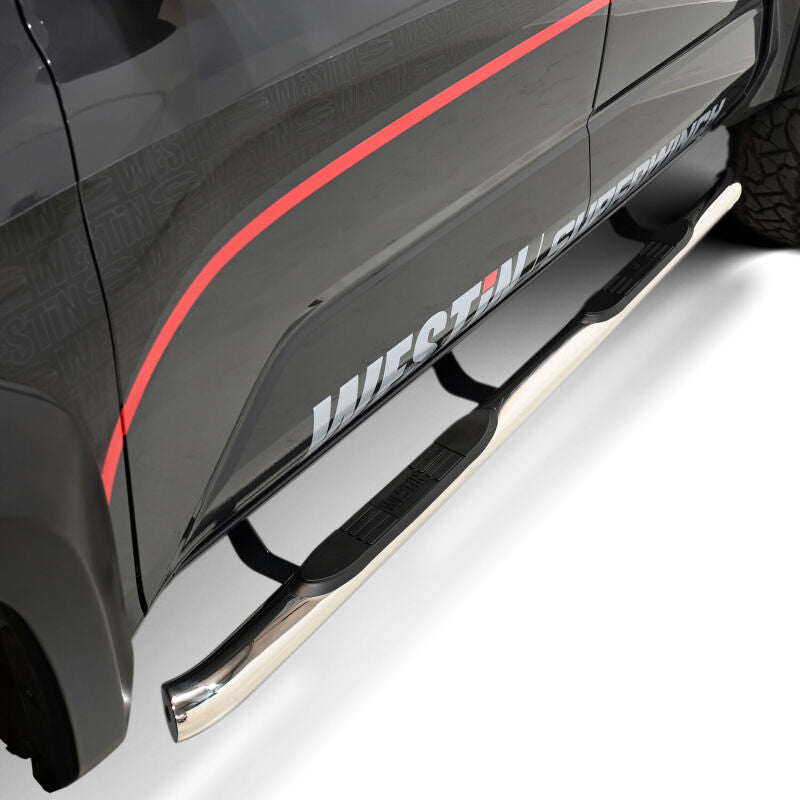 WES Nerf Bars - E-Series 3 - Westin 2024 Tacoma Double Cab E-Series 3 Nerf Step Bars - Stainless Steel