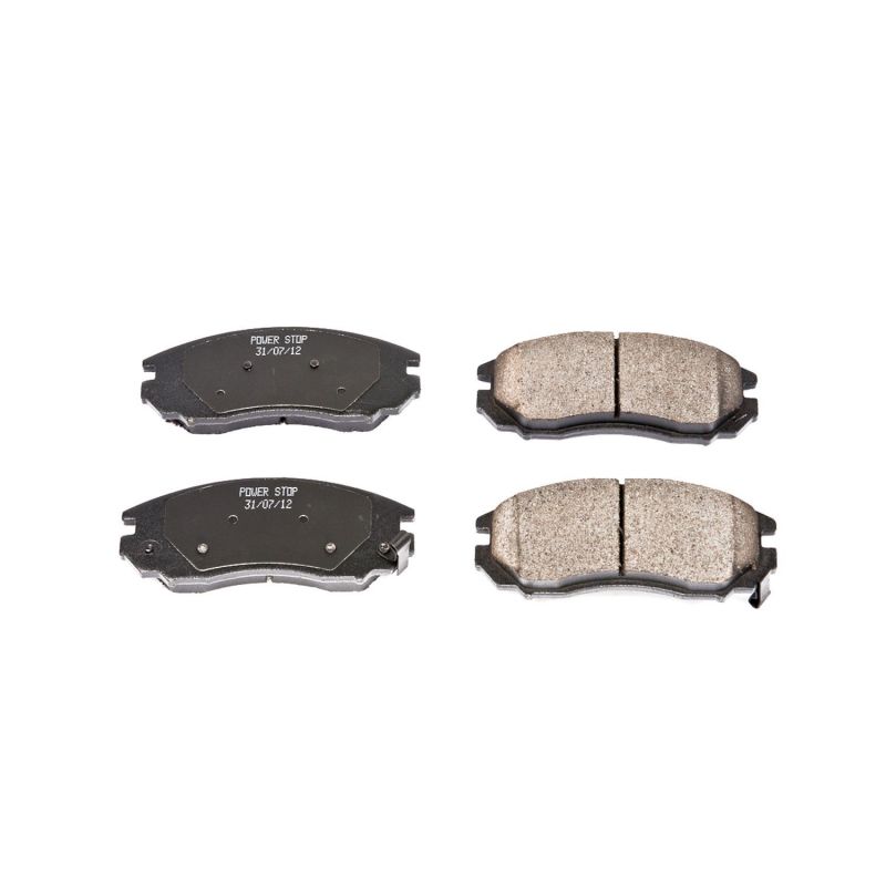 PSB Z16 Evolution Brake Pads - Power Stop 04-08 Hyundai Tiburon Front Z16 Evolution Ceramic Brake Pads