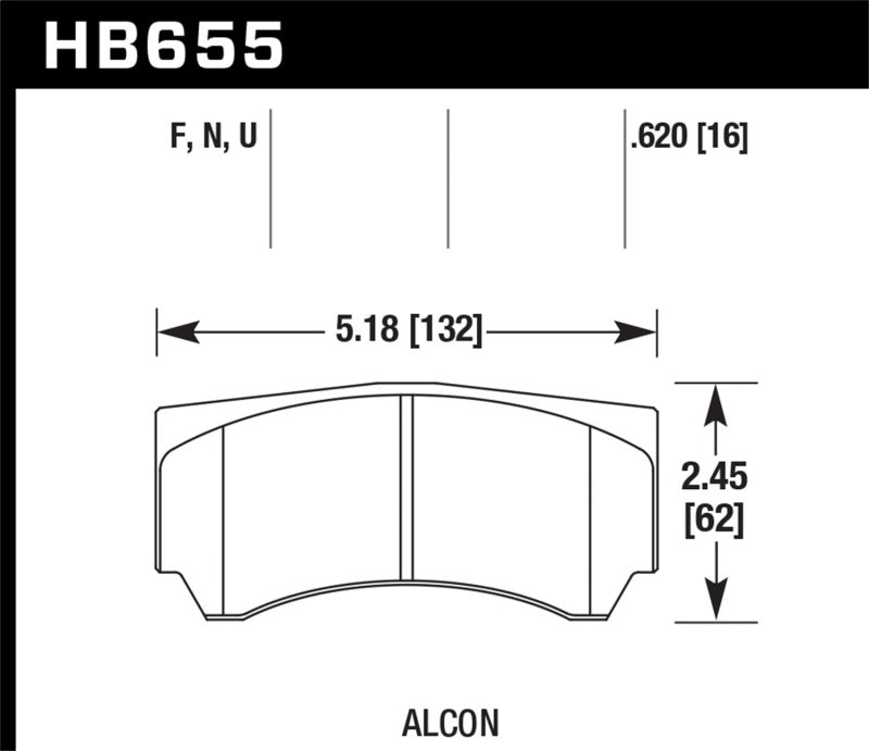 HAWK HPS 5.0 Brake Pad Sets - Hawk Alcon HPS 5.0 Street Brake Pads