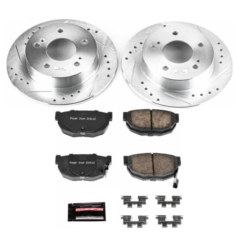 PSB Z23 Evolution Kit - Power Stop 94-98 Nissan 240SX Rear Z23 Evolution Sport Brake Kit
