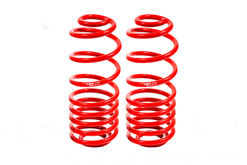 BMR Lowering Springs - BMR 02-09 Chevrolet Trailblazer / GMC Envoy 3.0in Drop Front Lowering Springs - Red