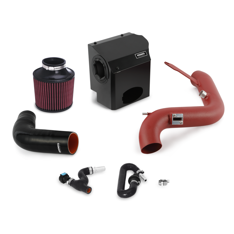 MM Air Intakes - Mishimoto 2016 Ford Fiesta ST 1.6L Performance Air Intake Kit - Wrinkle Red