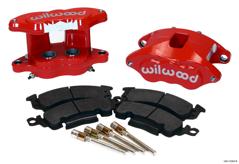 WIL D52 Brake Kit - Wilwood D52 Rear Caliper Kit - Red 1.25 / 1.25in Piston 1.04in Rotor