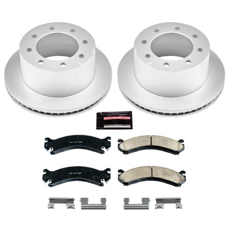 PSB Z17 Evolution Coated Kit - Power Stop 01-06 Chevrolet Silverado 3500 Rear Z17 Evolution Geomet Coated Brake Kit