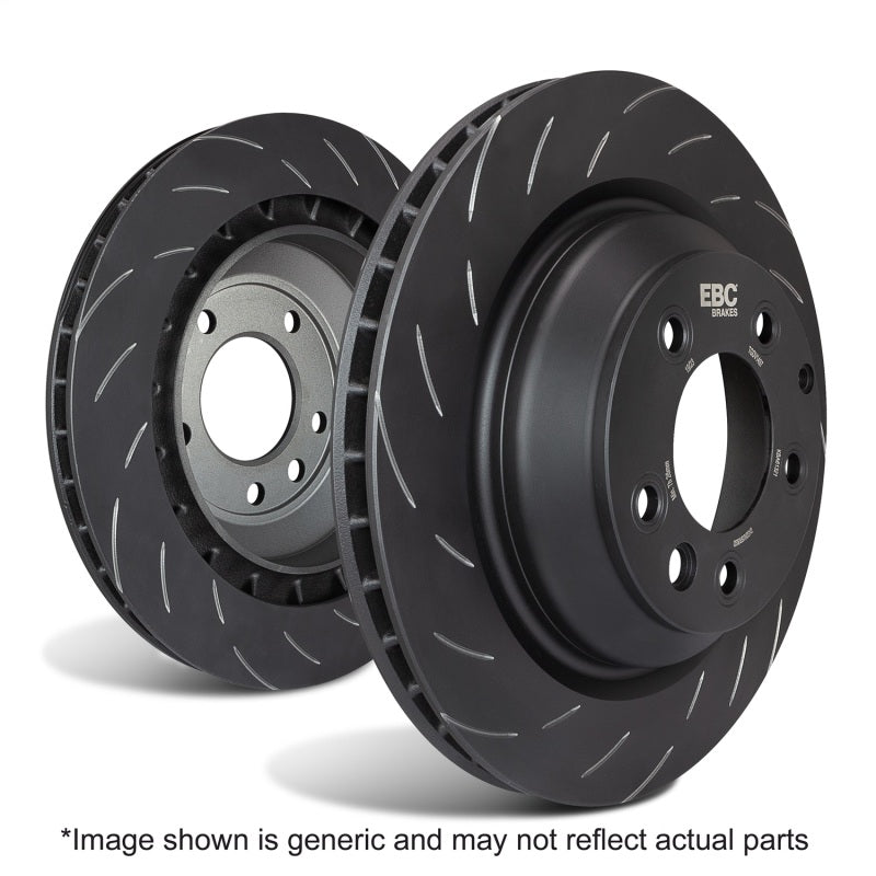 EBC SG One Piece Rotor Sets - EBC Racing 14-22 Land Rover Range Rover Sport 5.0L Supercharged Rear 1-Piece SG Rotors