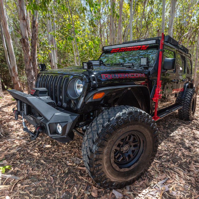 GOR Trailine Bumper - Go Rhino 07-20 Jeep Wrangler JL/JLU/JK/JKU/Gladiator JT Trailline Front Stubby Bumper