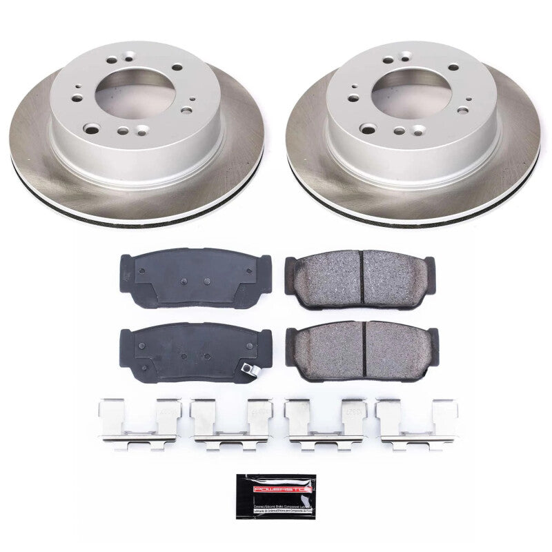PSB Semi-Coated Rotor Kits - Power Stop 07-09 Kia Sorento Rear Semi-Coated Rotor Kit