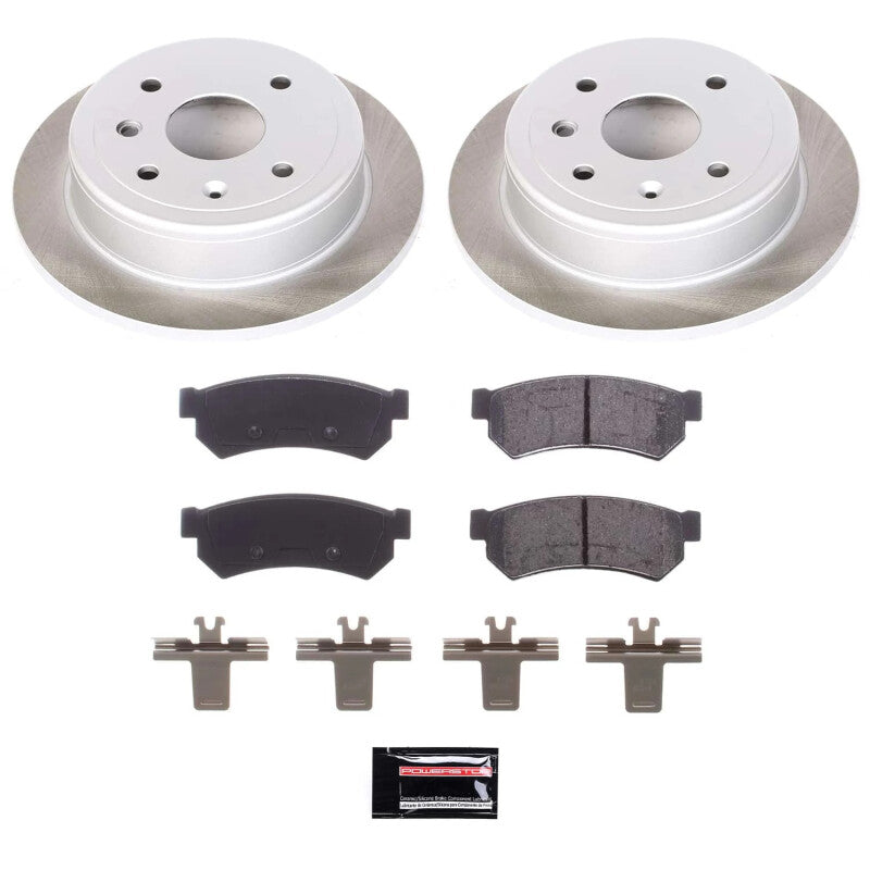 PSB Semi-Coated Rotor Kits - Power Stop 07-08 Suzuki Reno Rear Semi-Coated Rotor Kit