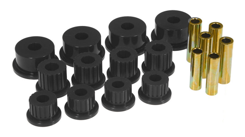 PRO Spring/Shackle Bush- Blk - Prothane 94-01 Dodge Ram 2/4wd Rear Spring & Shackle Bushings - Black
