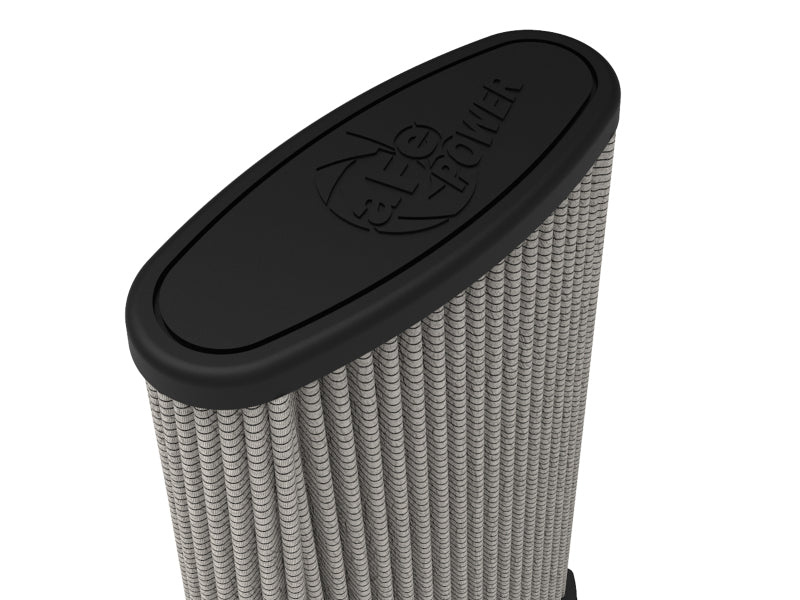 AFE Universal Pro Dry S Filter - aFe MagnumFLOW Air Filters (5x2-1/4) F x (6-1/4x3-3/4) B (MT2) x (5-1/4 x 2-1/8) Tx11H