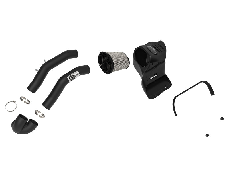 AFE Momentum XP Cold Air Intakes - aFe Momentum XP Pro DRY S Cold Air Intake System w/ Black Aluminum Intake Tubes