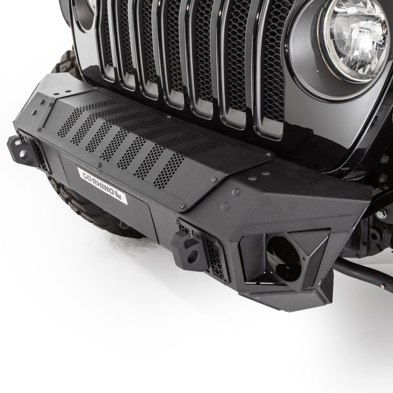 GOR Trailine Bumper - Go Rhino 07-20 Jeep Wrangler JL/JLU/JK/JKU/Gladiator JT Trailline Front Stubby Bumper