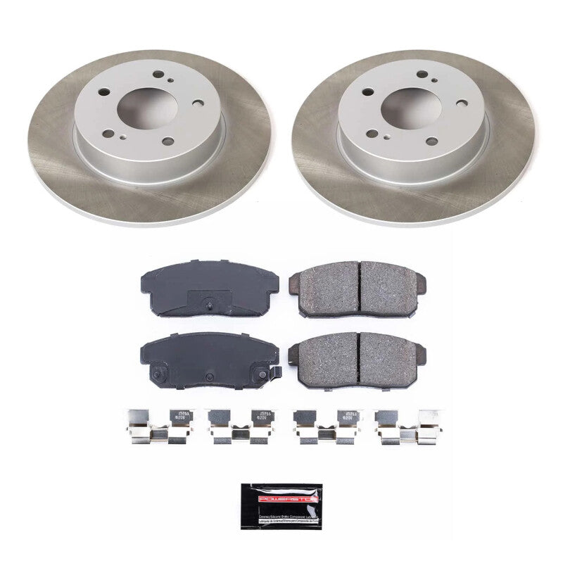 PSB Semi-Coated Rotor Kits - Power Stop 01-03 Nissan Maxima Rear Semi-Coated Rotor Kit