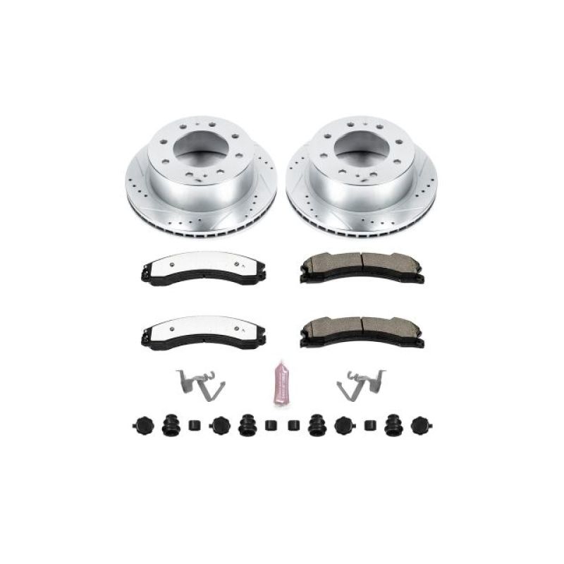 PSB Evolution Drill/Slot Rotor - Power Stop 15-20 GMC Sierra 2500 HD Rear Z36 Truck & Tow Brake Kit