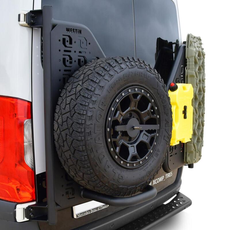 WES XTS Bumpers - Westin 19-24 Mercedes-Benz Sprinter Accessory Carrier For XTS - Rear Driver Side - Textured Black