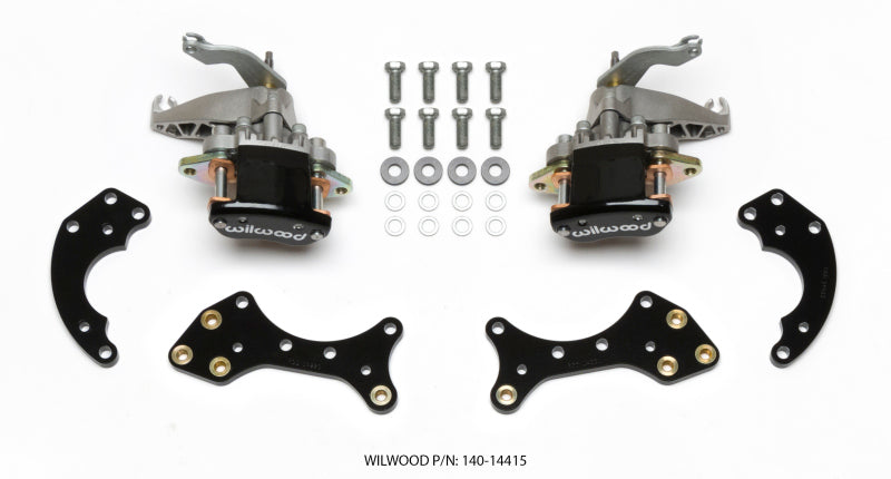 WIL Dynalite Brake Kit - Wilwood P/S Retrofit Kit w/MC4 P-Brake Forged Dynalite Pro Street 12.19in Rear Kits