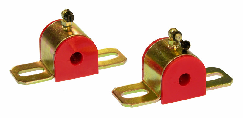 PRO Sway/End Link Bush - Red - Prothane Universal 90 Deg Greasable Sway Bar Bushings - 1/2in - Type B Bracket - Red