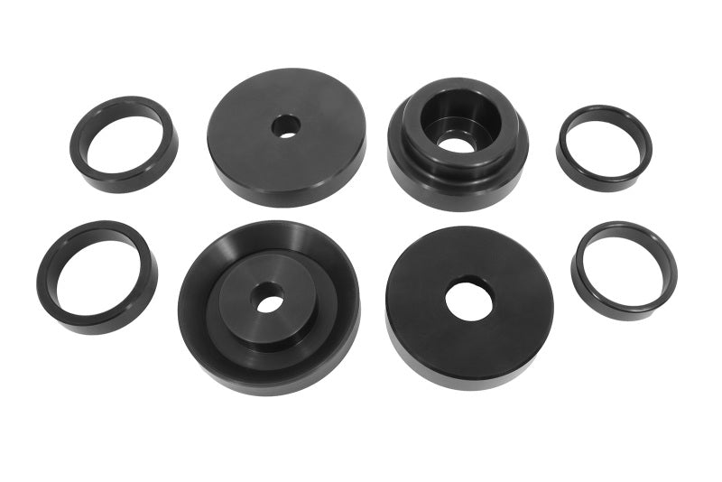 BMR Cradle Braces - BMR 2008-2018 Challenger Rear Cradle Lockout Bushing Kit - Black Anodized