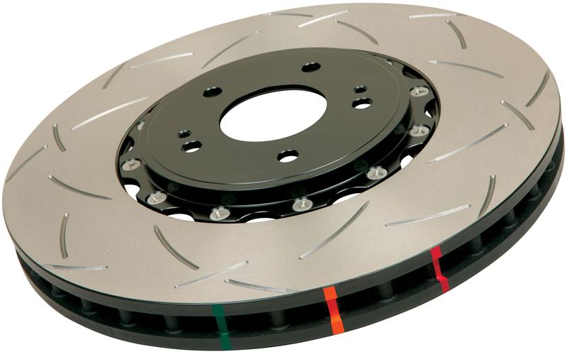 DBA 5000 Series Slotted Rotors - DBA 13-14 Chevy Corvette Z7 / Z51- Including Stingray T3 5000 Series Slotted Rotor Black Hat - Front