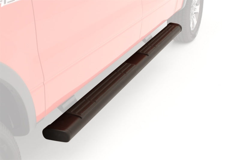 LND Nerf Bars - Black - Lund 07-17 Chevy Silverado 1500 Ext. Cab 6in. Oval Straight Black Nerf Bars - Black
