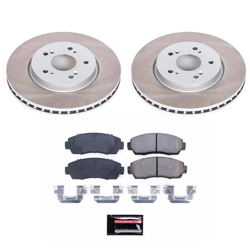 PSB Semi-Coated Rotor Kits - Power Stop 2012 Honda Crosstour Front Semi-Coated Rotor Kit