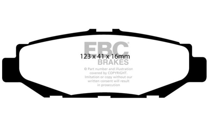 EBC Yellowstuff Brake Pad Sets - EBC 93-97 Lexus GS300 3.0 Yellowstuff Rear Brake Pads