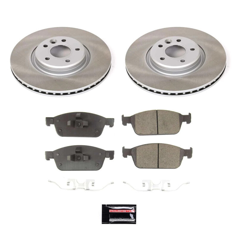 PSB Semi-Coated Rotor Kits - Power Stop 17-19 Lincoln MKC Front Semi-Coated Rotor Kit