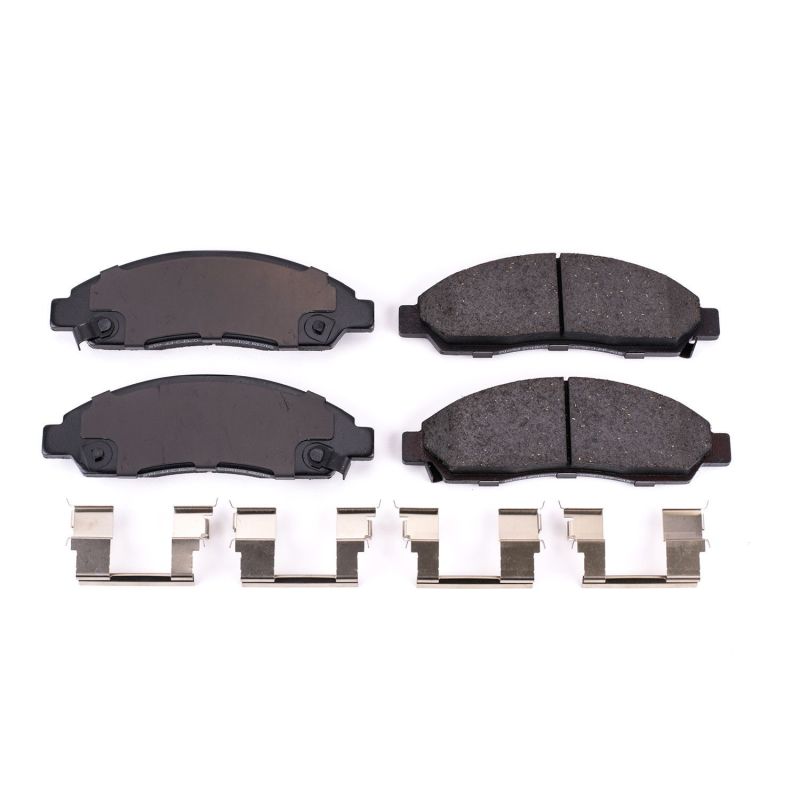PSB Z17 Evolution Brake Pads - Power Stop 04-08 Chevrolet Colorado Front Z17 Evolution Ceramic Brake Pads w/Hardware