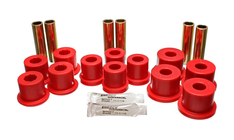 ES Spring/Shackle Bush - Red - Energy Suspension GM C20/C30 Spring & Shackle Set - Red