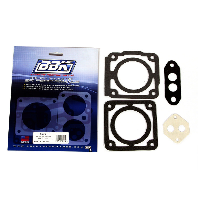 BBK Throttle Body Gasket Set - BBK 86-93 Mustang 5.0 65 70mm Throttle Body Gasket Kit