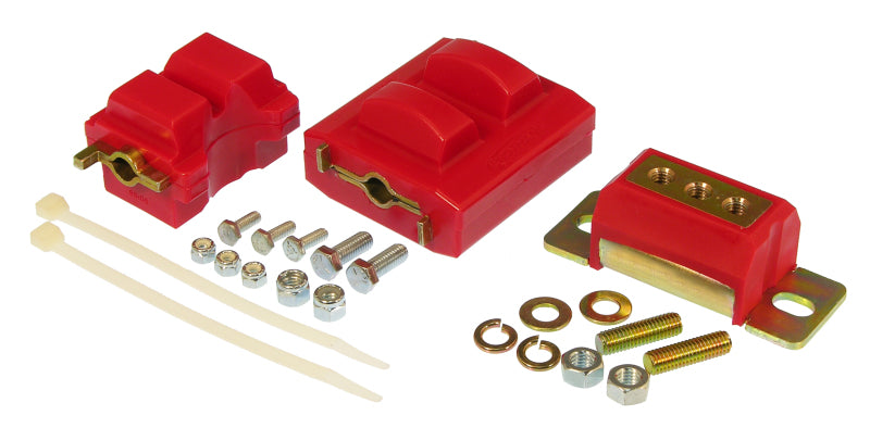 PRO Engine/Trans Kit - Red - Prothane GM Motor & Trans Mount Kit - Red