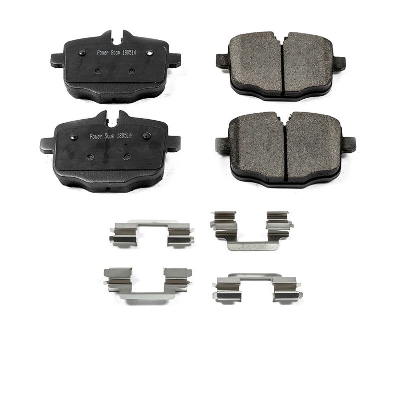 PSB Z17 Evolution Brake Pads - Power Stop 2017 BMW 530i Rear Z17 Evolution Ceramic Brake Pads w/Hardware