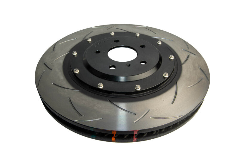 DBA 5000 Series Slotted Rotors - DBA T3 5000 Slotted Series w/ Black Hat Front Left 2012 Nissan GTR R35