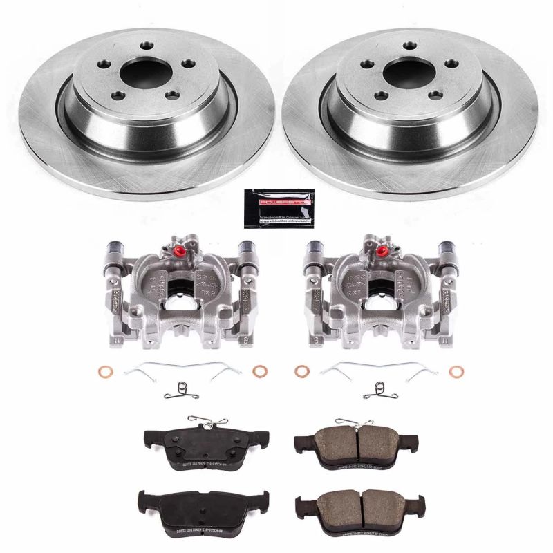 PSB Autospecialty Kit w/Cals - Power Stop 17-18 Lincoln Continental Rear Autospecialty Brake Kit w/Calipers