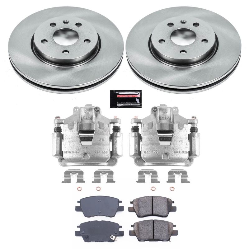 PSB Autospecialty Kit w/Cals - Power Stop 17-19 Chevrolet Bolt EV Front Autospecialty Brake Kit w/Calipers