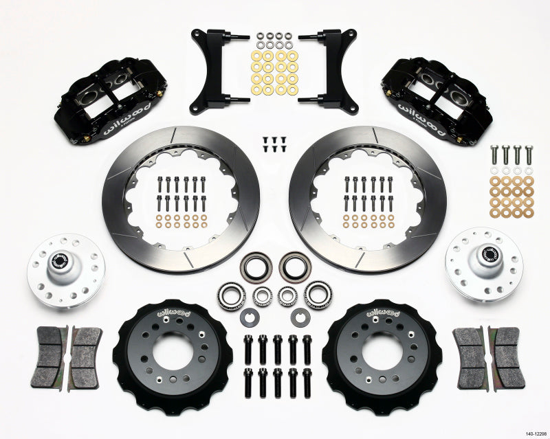 WIL Superlite Brake Kit - Wilwood Narrow Superlite 6R Front Hub Kit 12.88in 79-87 GM G Body