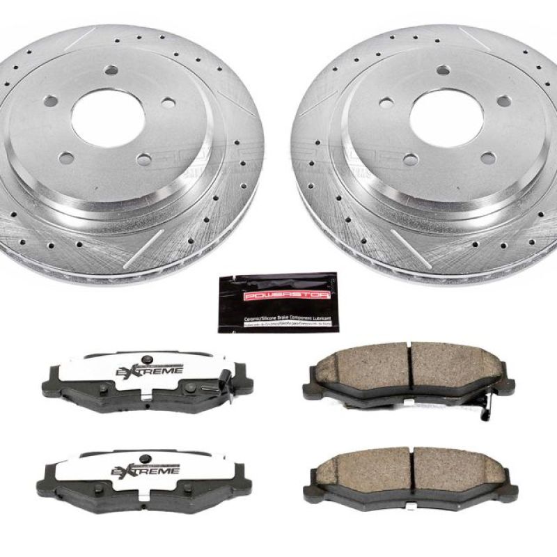 PSB Z26 Street Warrior Kit - Power Stop 04-09 Cadillac XLR Rear Z26 Street Warrior Brake Kit