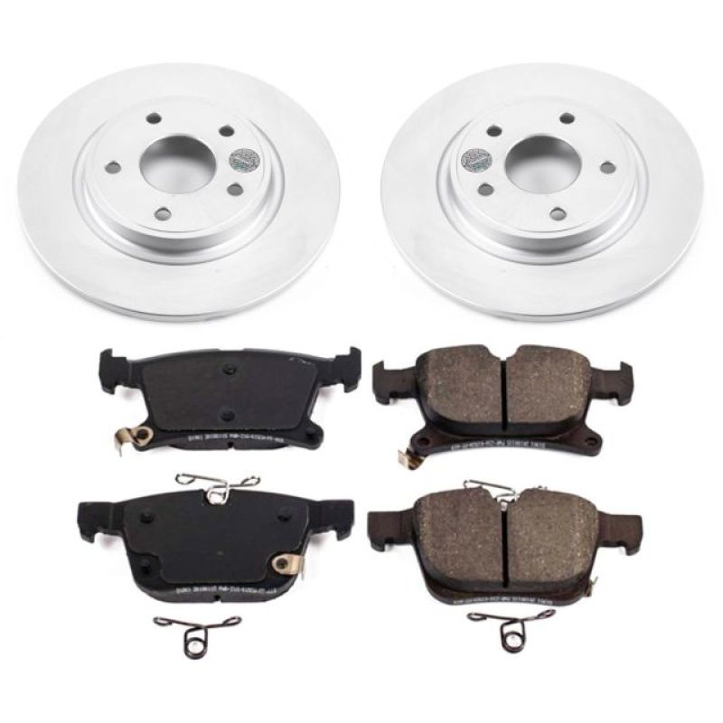 PSB Z17 Evolution Coated Kit - Power Stop 17-19 Chrysler Pacifica Rear Z17 Evolution Geomet Coated Brake Kit