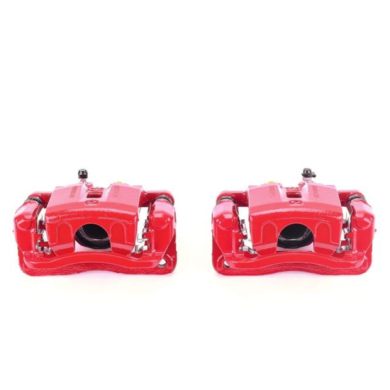 PSB Red Calipers - Power Stop 09-11 Hyundai Genesis Rear Red Calipers w/Brackets - Pair