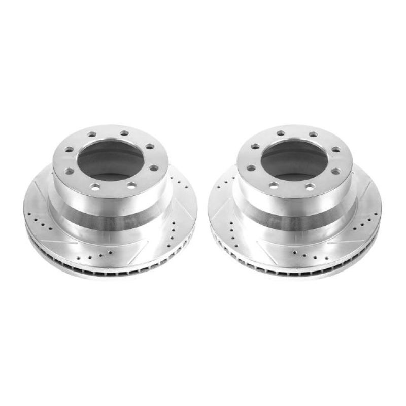 PSB Evolution Drill/Slot Rotor - Power Stop 09-20 GMC Savana 4500 Rear Drilled & Slotted Rotor - Pair