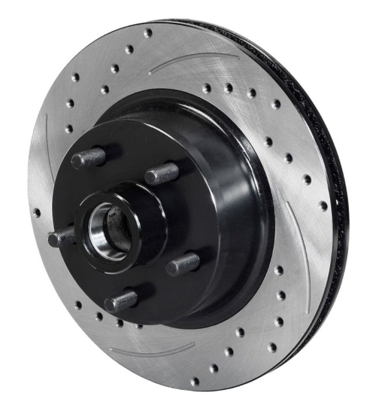 WIL Rotors - Wilwood Rotor Front SRP Drilled & Slotted Black - 65-69 Ford Mustang 5x4.50BC 11.29in Dia