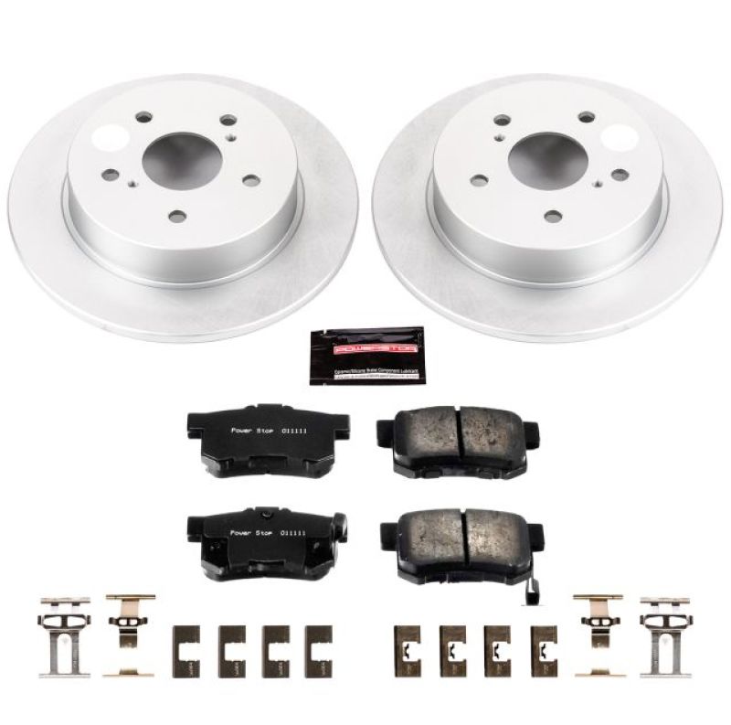 PSB Z17 Evolution Coated Kit - Power Stop 07-13 Suzuki SX4 Rear Z17 Evolution Geomet Coated Brake Kit