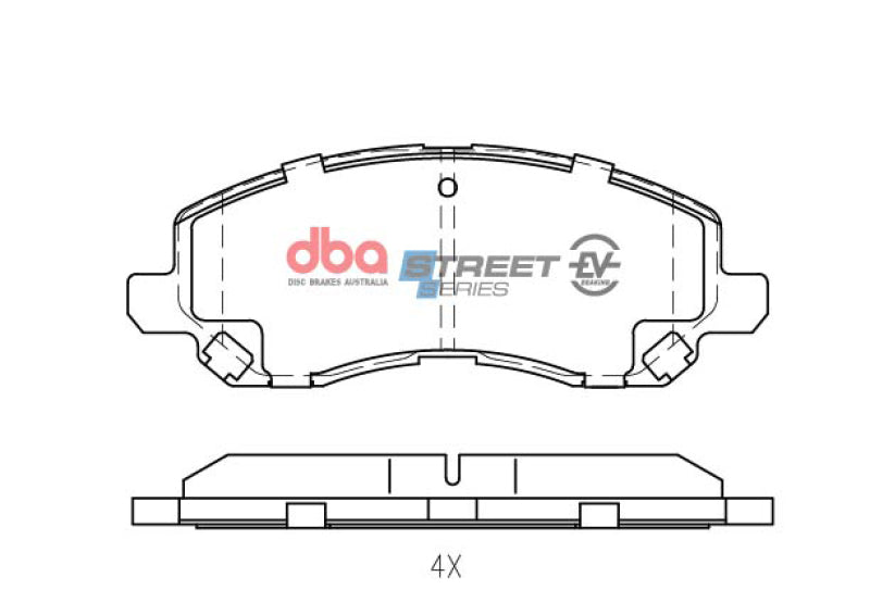 DBA Street Series Brake Pads - DBA 11-14 Chrysler 200 Front Street Series Brake Pads