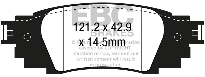 EBC Greenstuff Brake Pad Sets - EBC 2016+ Lexus RX350 3.5L Greenstuff Rear Brake Pads
