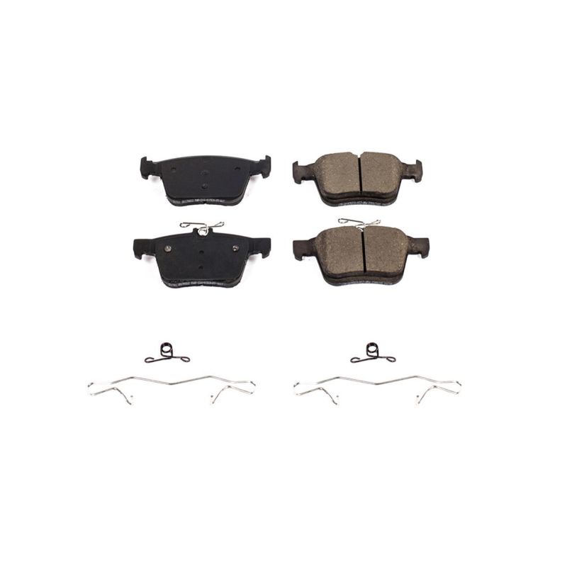 PSB Z17 Evolution Brake Pads - Power Stop 15-19 Audi A3 Rear Z17 Evolution Ceramic Brake Pads w/Hardware