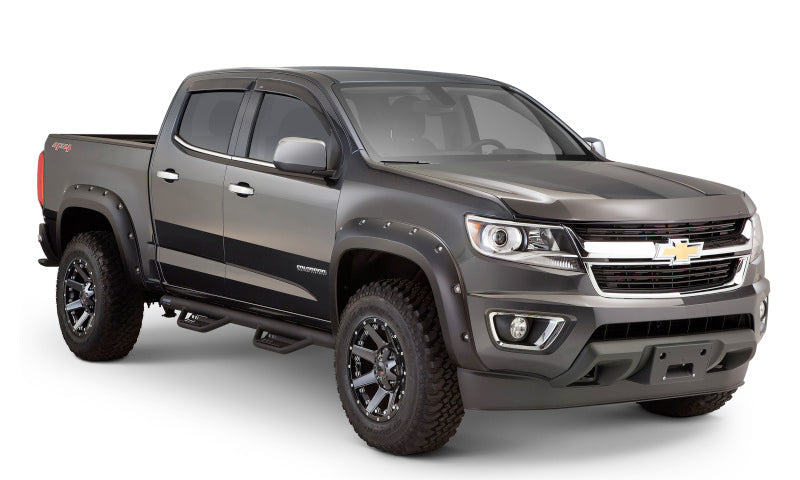 LND Terrain HX Step Bars - Lund 15-17 Chevy Colorado Crew Cab Terrain HX Step Nerf Bars - Black