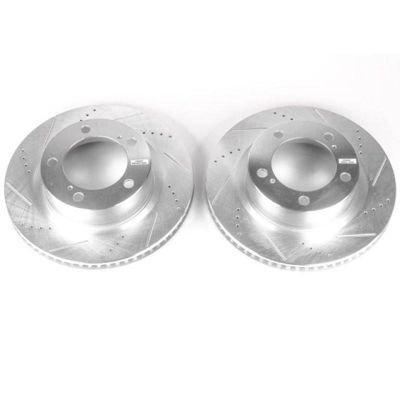 PSB Evolution Drill/Slot Rotor - Power Stop 08-11 Lexus LX570 Front Evolution Drilled & Slotted Rotors - Pair